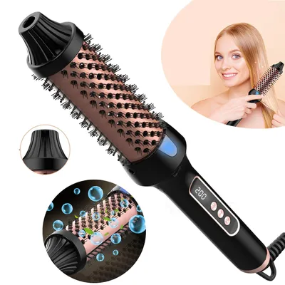 Produktbild von Lockenstab-Bürste, Runde Thermo Lockenbürste, Für Frauen Thermostyling & Föhnen Reise & Zuhause