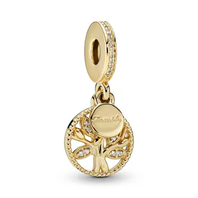 Produktbild von Pandora Charm-Anhänger Funkelnder Stammbaum Vergoldet 768661C01
