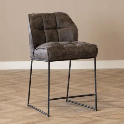 Produktbild von Bronx71 Barhocker Microfaser Abel anthrazit 70 cm