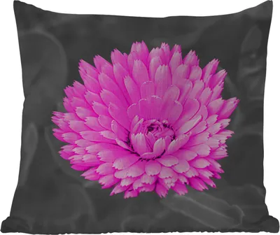 Produktbild von MuchoWow® Outdoor Kissen - Blumen - Aquarell - Rosa - 60x60 cm - Wetterfest - Lounge Kissen - Dekoration - Schlaf Kissen