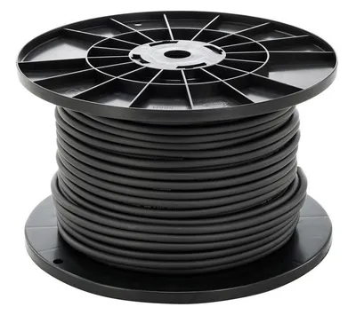 Immagine prodotto di Cavo di collegamento - 100 metri - 3 x 1,5 mm² con isolamento nero, rotondo - H05VV-F 3G1.5