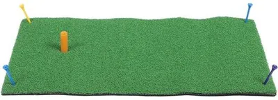 Productafbeelding van Golf Trainingsmat - Oefenmat Golf - Golfslag Verbeteren - Realistisch Grasgevoel - 60x30cm - Groen