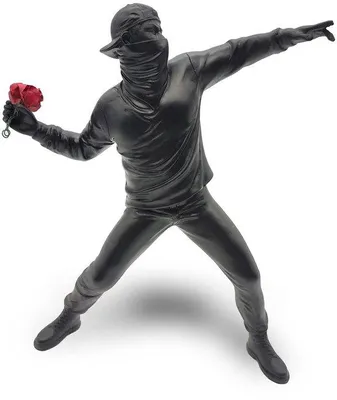 Zdjęcie produktu dla Rzeźba „Flower Thrower”, 21,5 cm – dzieło sztuki miejskiej, przedmiot kolekcjonerski