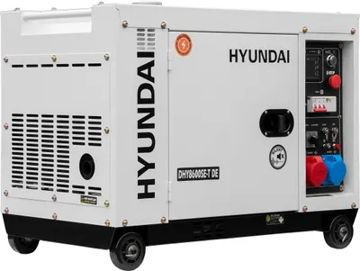 Produktbild von HYUNDAI Diesel Generator DHY8600SE-T D (6.3kW / 7.9kVA, Elektrostart, 1 x 230V + 400V)