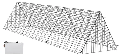 Image de Tunnel à poules VEVOR, 300 x 71 x 61,5 cm Cage à poules pour la cour, tunnel à poules portable pour l'extérieur, installation facile, enclos pour poulailler, convient aux poules, canards, lapins