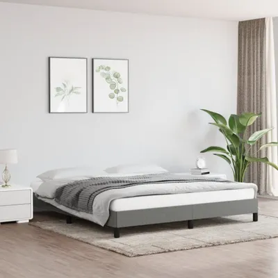Produktbild von Ankonbej Bettgestell Dunkelgrau 180×200 cm Stoff