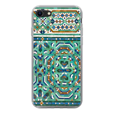 Produktbild von MuchoWow® Handyhülle Schutzhülle Hülle für iPhone 8 Eine traditionelle marokkanische Mosaikdekoration Silikon Softcase Handy Hülle - Schutzhaube