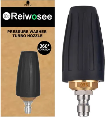 Obrázek produktu pro Univerzš¢lnšª rota?nšª turbo tryska pro tlakovšŠ my?ky vodou, 035, 4000 Psi 276 bar?, 1/4 rychlospojka, rota?nšª turbo tlakovš¢ my?ka