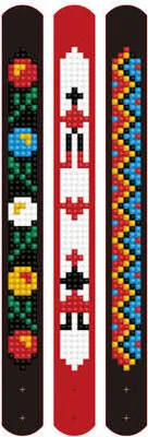 Immagine prodotto di Braccialetti con decorazioni a mosaico di diamanti "Tieflanddotzies", motivi etnici