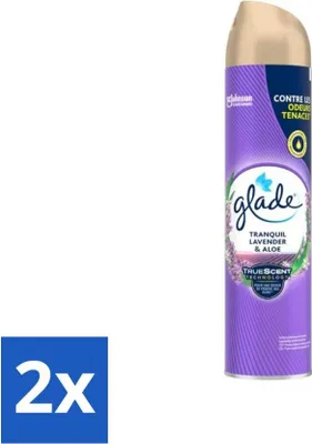 Immagine prodotto di Glade - Deodorante spray per ambienti - Tranquilla lavanda e aloe - 300 ml - Confezione risparmio - 2 pezzi