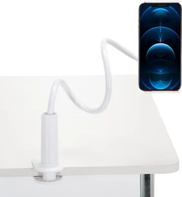 Produktbild von hjh OFFICE Handy & Tablet Halterung FLEXMOBI I Handyhalter, Smartphone Ständer, Tablethalterung verstellbar