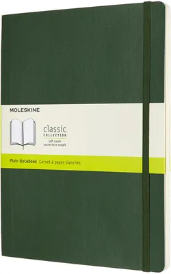 Obrázok produktu pre Moleskine Classic, Jednofarebné, Zelená, 192 listy, 70 g/m², v mäkkom viazaní, Univerzálne