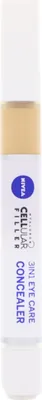 Produktbild von NIVEA Hyaluron Cellular Filler 3in1 Augenpflege Concealer 03 Dunkel 4 ml, Gebräunte Haut, 4 ml, Jeder Hauttyp, Anti-Aging, Antiaugenringe, Anti-Pickel, Anti-Rötung, Feuchtigkeitsspendend, Aqua, Dimethicone, Butylene Glycol, Glycerin, Hydrogenated Didecene, Isoamyl Laurate,...