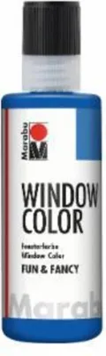 Produktbild von Window Color fun&fancy - Ultramarinblau 055 80 ml. Packung mit 6 Stück