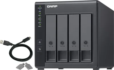 Immagine prodotto di QNAP TR-004 enclosure per unità di archiviazione enclosure per HDD/SSD Nero 2,5/3,5"