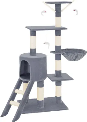 Produktbild von Kratzbaum Dominik 144 cm inklusive Treppe, 3 Spielmäusen und Kippschutz