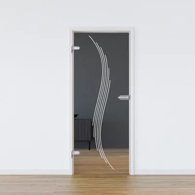Produktbild von Pertura Glastür Glera Sweep 01 959 x 2085 x 8 mm Links für Beschlag Studio