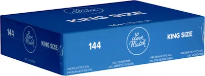 Produktbild von Love Match King Size: XXL-Kondome für maximalen Komfort, 144 Stück