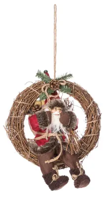 Obrázok produktu pre Vianočný veniec s Mikulášom, Ø 30 cm