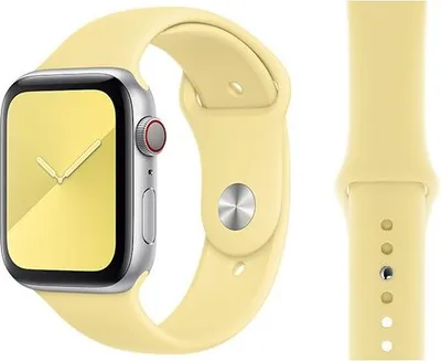 Obrázek produktu pro Originální Apple Sport Armband S/M 42/44/45mm MWUX2ZM/A Lemon Cream Sehr Gut