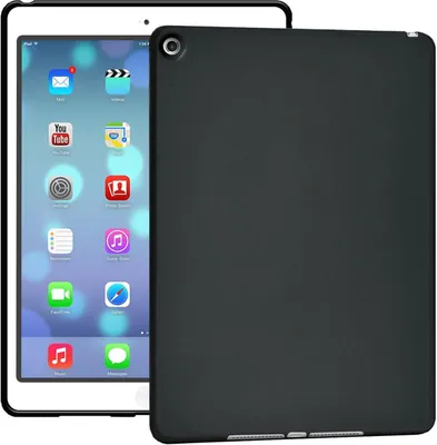 Produktbild von Conie Tablet Silikon Cover für iPad Mini 5 2019 TPU Case Schutz Hülle Tasche in Schwarz matt