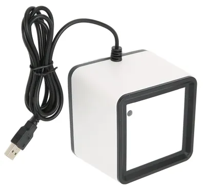 Desktop Barcode Scanner 1D/2D/QR, USB, freihändig, weiß