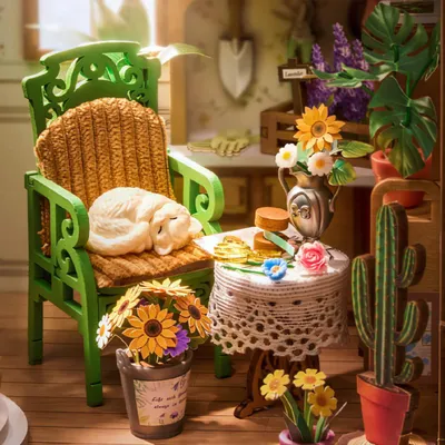 Produktbild von Secret Bloomy Nook - Rolife DIY Book Nook Miniaturhaus 3D-Puzzle mit LED-Beleuchtung
