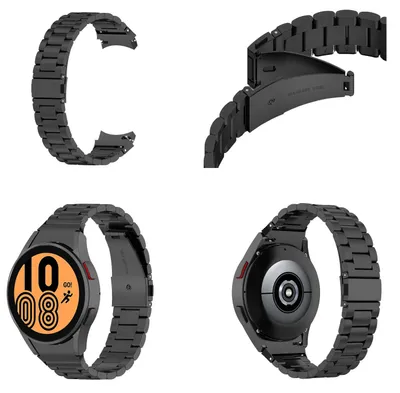 Image de Pour Samsung Galaxy Watch 6 5 4 Normal Pro et Classic toutes les tailles Design bracelet métallique