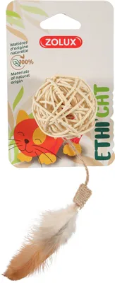 Produktbild von ETHICAT Katzenspielzeug RATTAN Ball Zolux