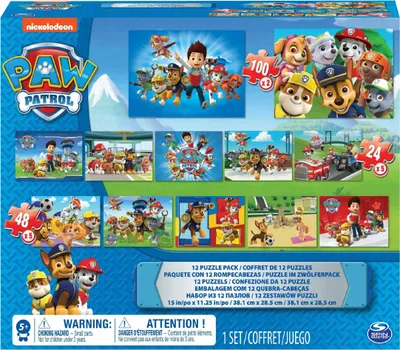 Obrázok produktu pre Games CGI KPZ PawP Kids 12Puzzle Pack GML, 180 kusov, rozprávky, 4 rok / roky