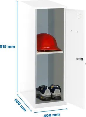 Obrázek produktu pro Skříňka Simonrack SIMONLOCKER DISM bílá 8425437119378, 1 skříňka 40,0 x 50,0 x 91,5 cm