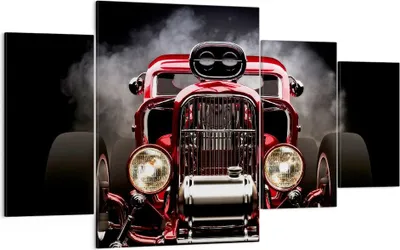 Produktbild von Bild auf Leinwand - Leinwandbild - Auto klassisch retro sport - 160x90cm - Wand Bild - Wanddeko - Leinwanddruck - Bilder - Kunstdruck - Wanddekoration - Leinwand bilder - Wandkunst - DL160x90-2422