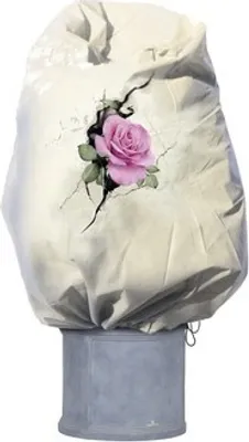 Produktbild von Winterschutz-Vlieshaube Videx Rentier Rose 110x110 cm beige/rosa