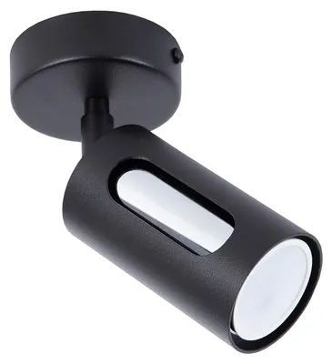 Obrázok produktu pre Reflektor FLOW čierno-strieborný 1xGU10x10W kovový rozmery: 16x10x10 cm IP20 Sigma Lighting