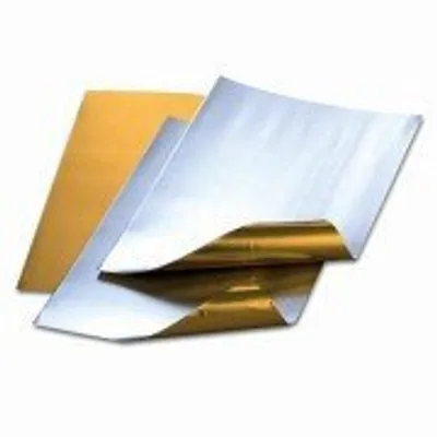 Produktbild von Alufolienzuschnitte  gold / silber  20 x 30 cm / 0,15 mm 20 St