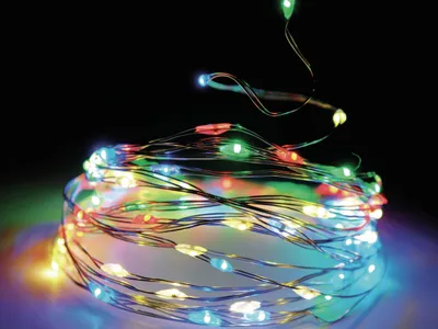 Obrázok produktu pre Svetlo vianočné 20 LED farebné, s časovačom, baterky, vnútorné