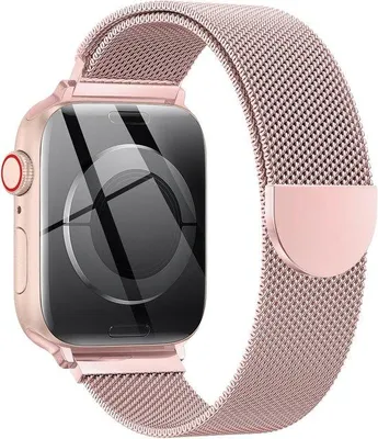 Productafbeelding van OULUOQI Reservearmband compatibel met Apple Watch armband 40 mm, 42 mm, 41 mm, 38 mm, 46 mm, 45 mm, 44 mm, dames en