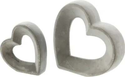 Produktbild von FRANK FLECHTWAREN Herz Grey im 2er Set