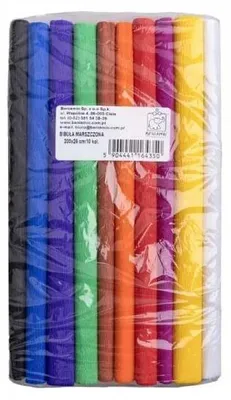 Obrázek produktu pro Vrásnitý papír 200 x 25 cm, 10 barev – Beniamin