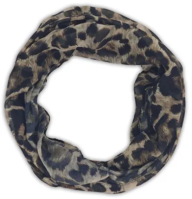 Produktbild von styleBREAKER Damen Loop Schlauchschal mit Leoparden Muster | Leichter Sommerschal aus Viskose | Halstuch für Frühling und Sommer - Weich und Luftig