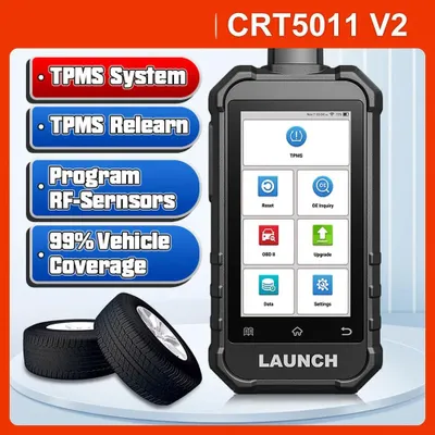 Immagine prodotto di Strumento di servizio per sistemi di monitoraggio della pressione dei pneumatici - Scanner per sensori di pressione dei pneumatici - Strumento di ripristino del TPMS - Programmatore TPMS