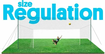 Produktbild von Fußballtor mit Rückprall- & Fangnetztrainer – Open Goaaal Regulation
