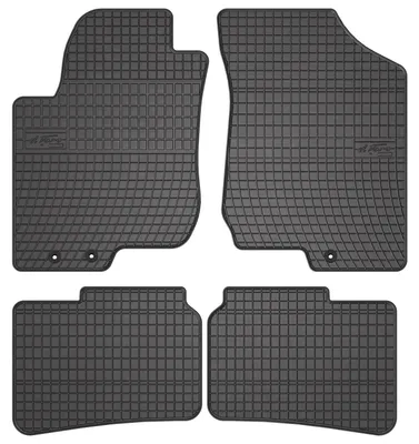 Produktbild von Gummi-Fußmatten für Hyundai i30 I 2007-2012 (Schrägheck/Kombi) – 4-tlg, Schwarz, passgenau – Wielganizator SolidPRO
