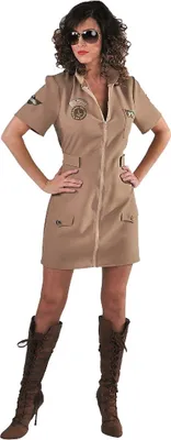 Produktbild von M215134-XXL beige Damen Pilotin Kampfpilotin Gr.XXL