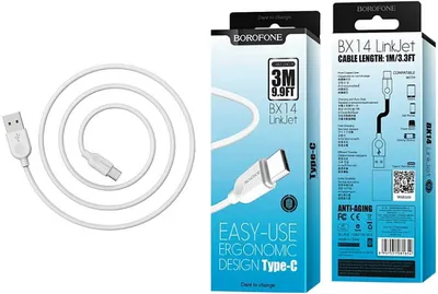 Produktbild von Daten-/Ladekabel - USB-A auf USB-C (3m) - EXTRA LANG white