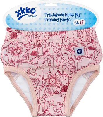 A product shot of baby training pants in packaging.