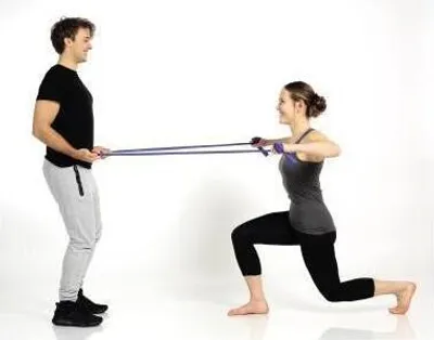 Produktbild von TOGU Theragymband Fitnessband 650024 blau stark 120cm