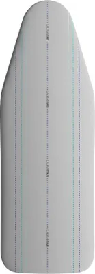 Produktbild von Famanu Bügelbrettbezug 131 cm x 55 cm - Dunkelgrau, 100% Baumwolle mit Faltmarkierungen und Clipsystem