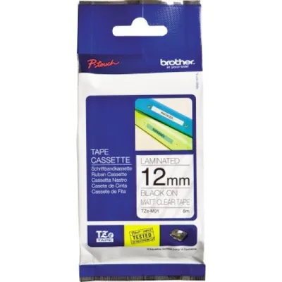 Zdjęcie produktu dla Brother TZE-M31, Czarny na przezroczystym, TZe, Chiny, 5 lat(a), 1,2 cm, 8 m
