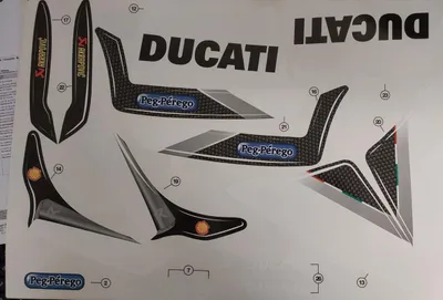 Obrázek produktu pro Peg Perego Aufkleber Stickersatz für MINI DUCATI 2014